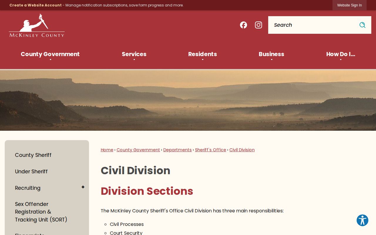 McKinley County Civil Division bench-warrant transport context